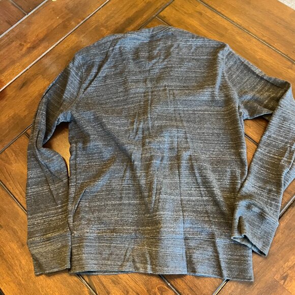 Banana Republic Men's Medium Gray Stripe Button Cardigan - Picture 5 of 6